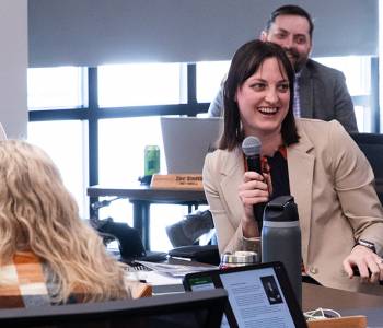 Comm. Kringstad Speaks to NDAREC Board